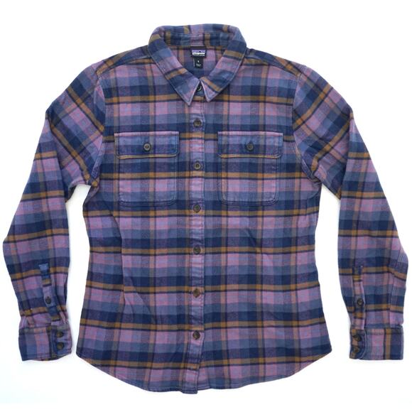 Patagonia Long Sleeve Cotton Fjord Flannel Shirt Women's Small - Picture 1 of 6